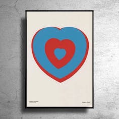 マルセル・デュシャン『Flying Heart』海外展覧会ポスター